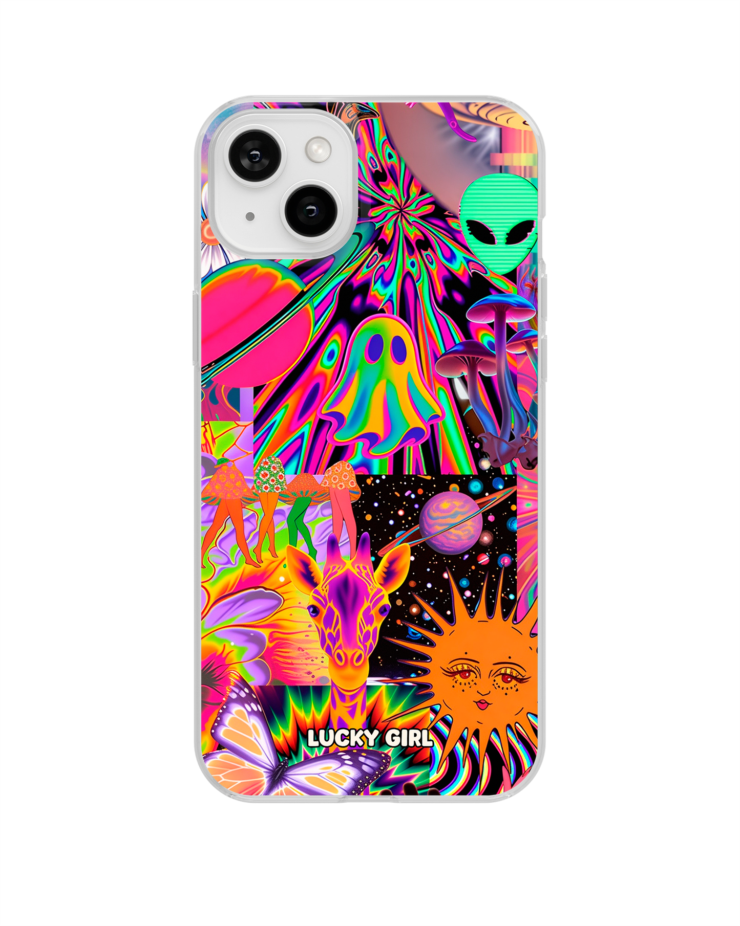 Technicolor Trip Clear Case Insert iPhone 14 Plus/15 Plus