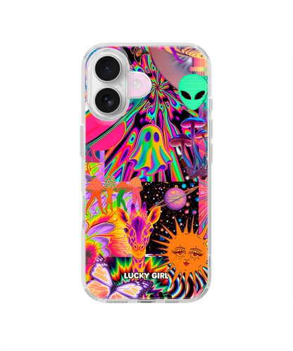 Technicolor Trip Clear Case Insert iPhone 16