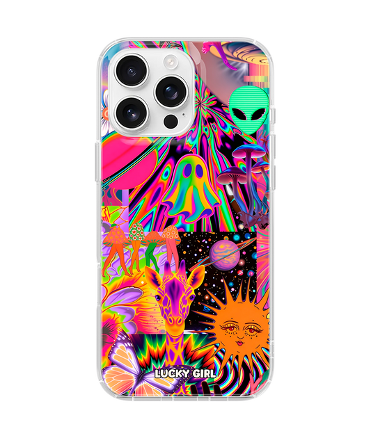 Technicolor Trip Clear Case Insert iPhone 16 Pro Max