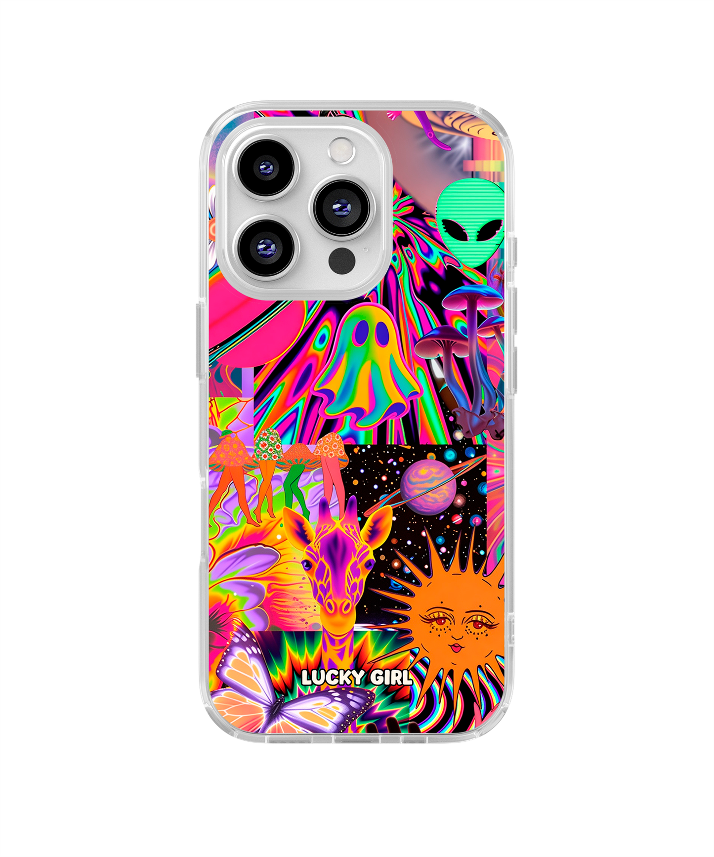 Technicolor Trip Clear Case Insert iPhone 16 Pro