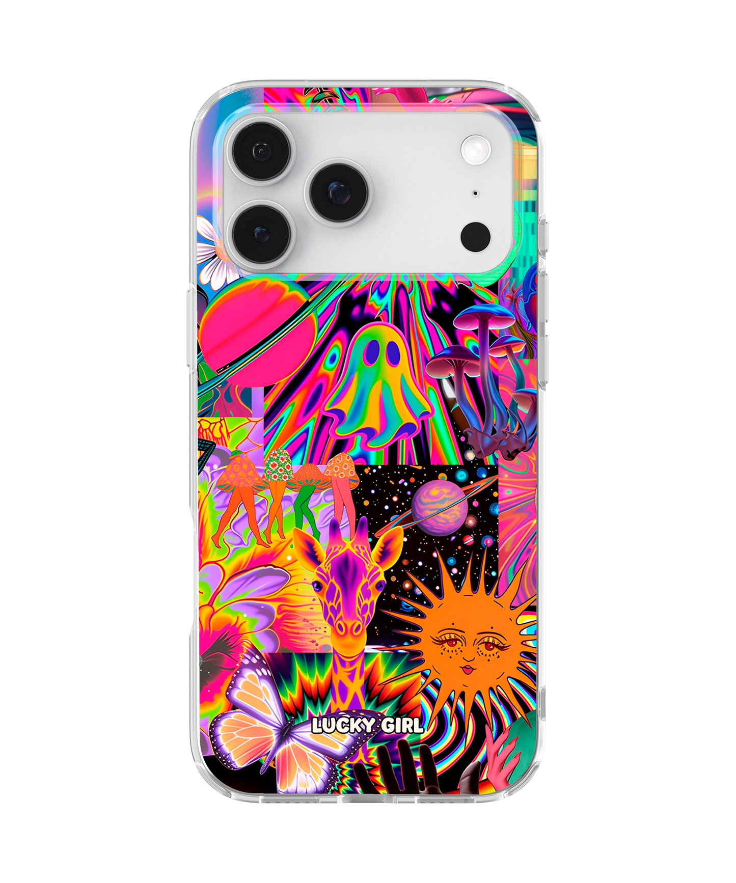 Technicolor Trip Clear Case Insert iPhone 17 Pro Max