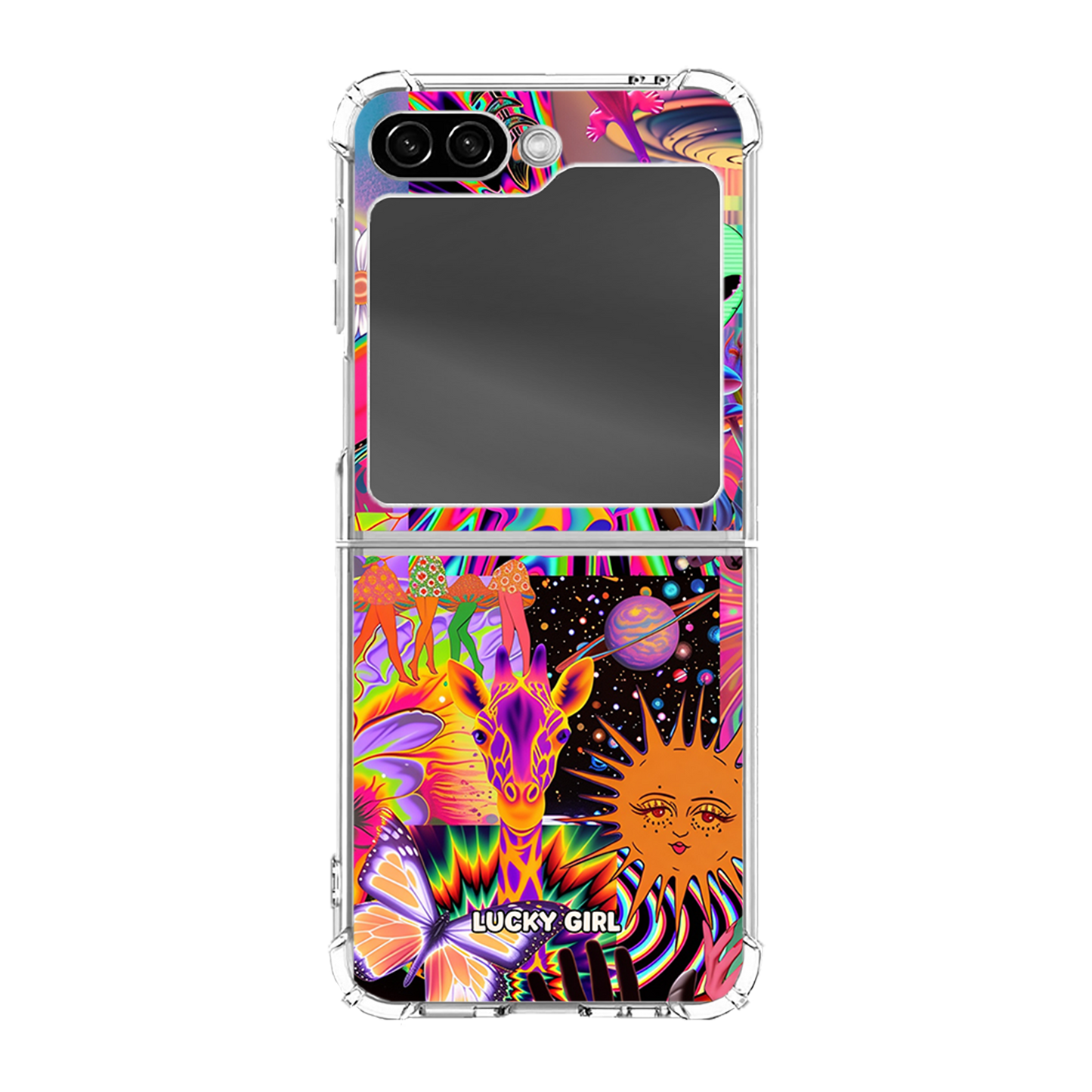Technicolor Trip Clear Case Insert Galaxy Z Flip 6/7 FE
