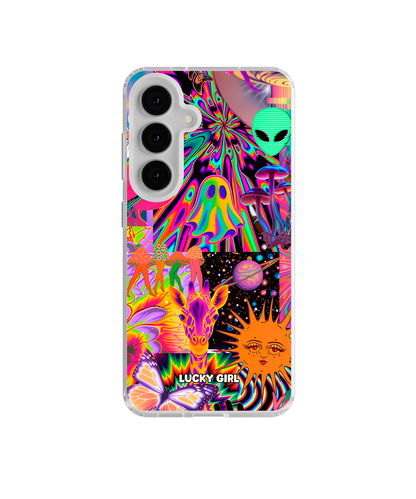 Technicolor Trip Clear Case Insert Galaxy S26