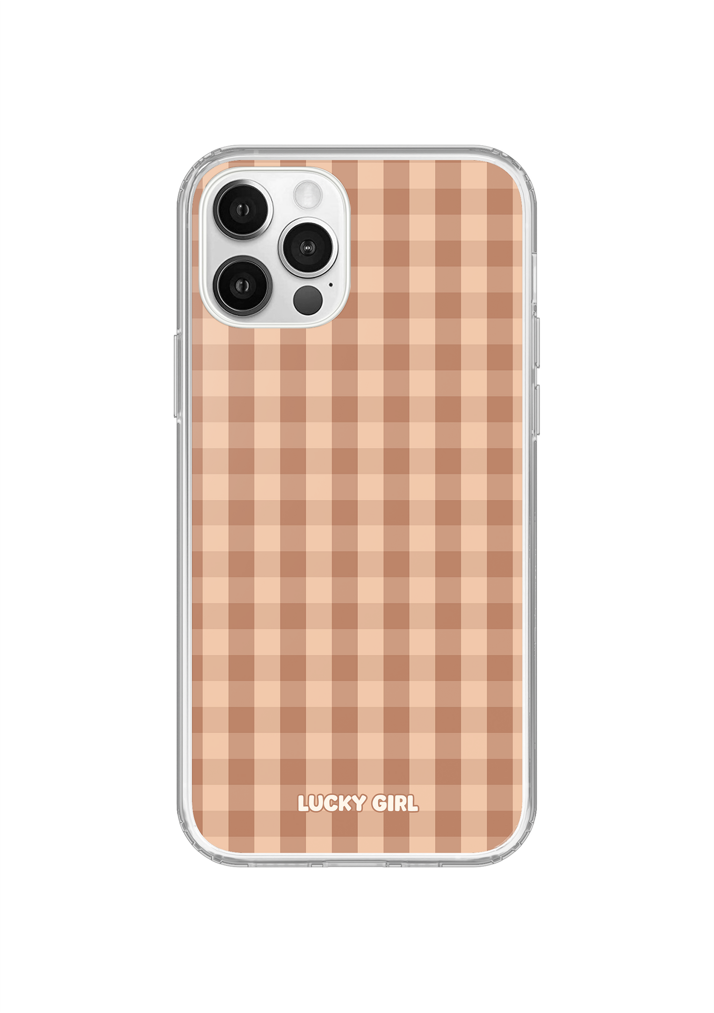 Teddy Gingham Clear Case Insert iPhone 12/12 Pro