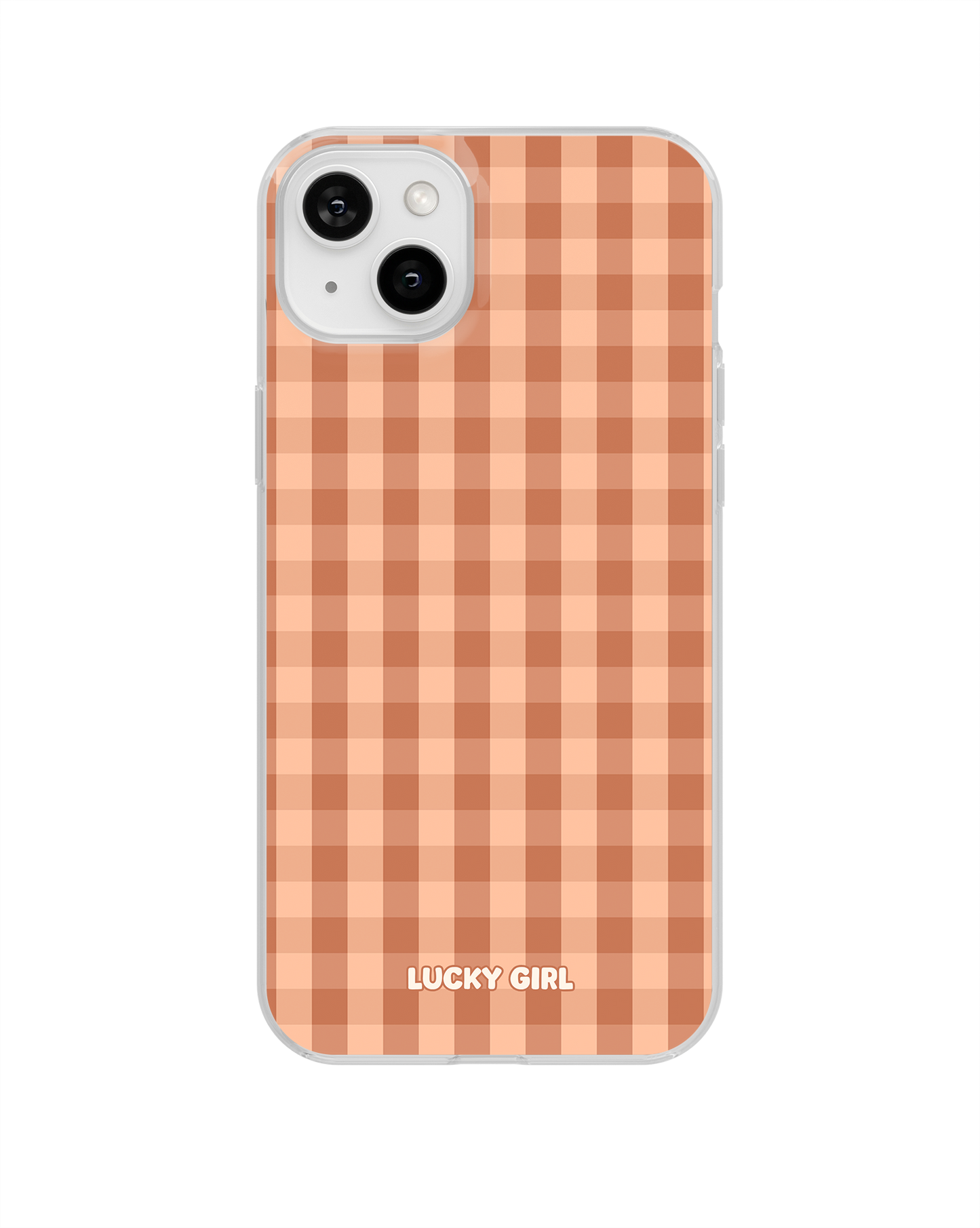 Teddy Gingham Clear Case Insert iPhone 14 Plus/15 Plus