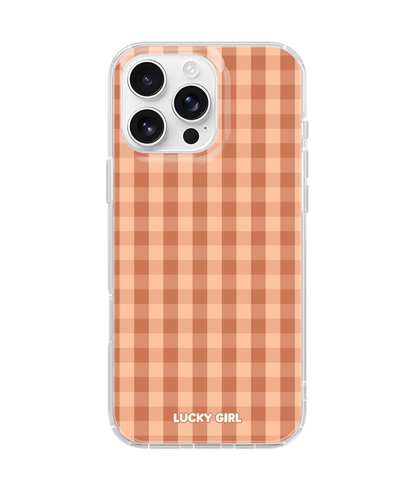 Teddy Gingham Clear Case Insert iPhone 15 Pro Max