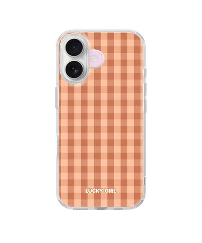 Teddy Gingham Clear Case Insert iPhone 16