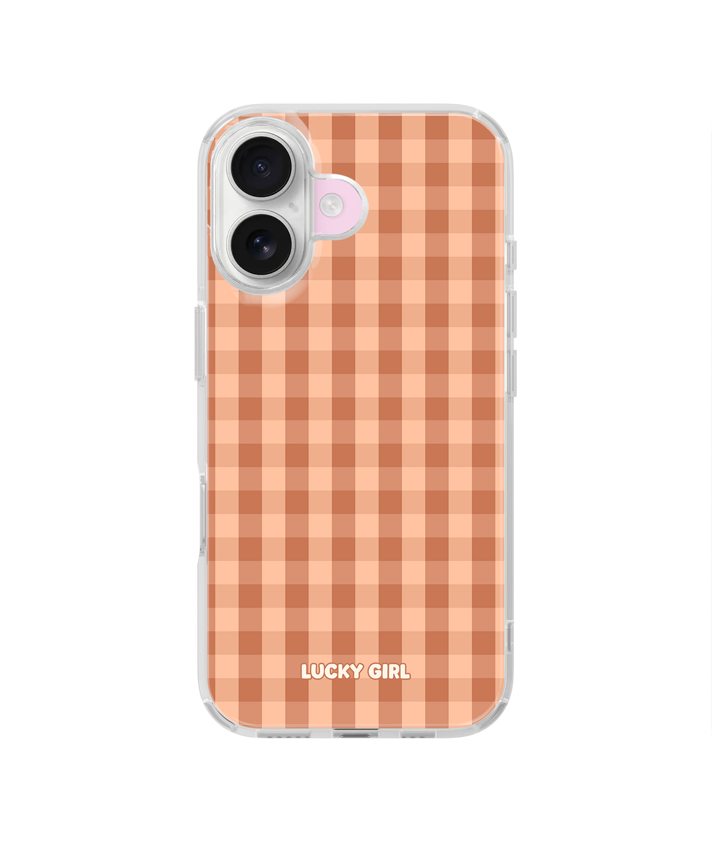 Teddy Gingham Clear Case Insert iPhone 17