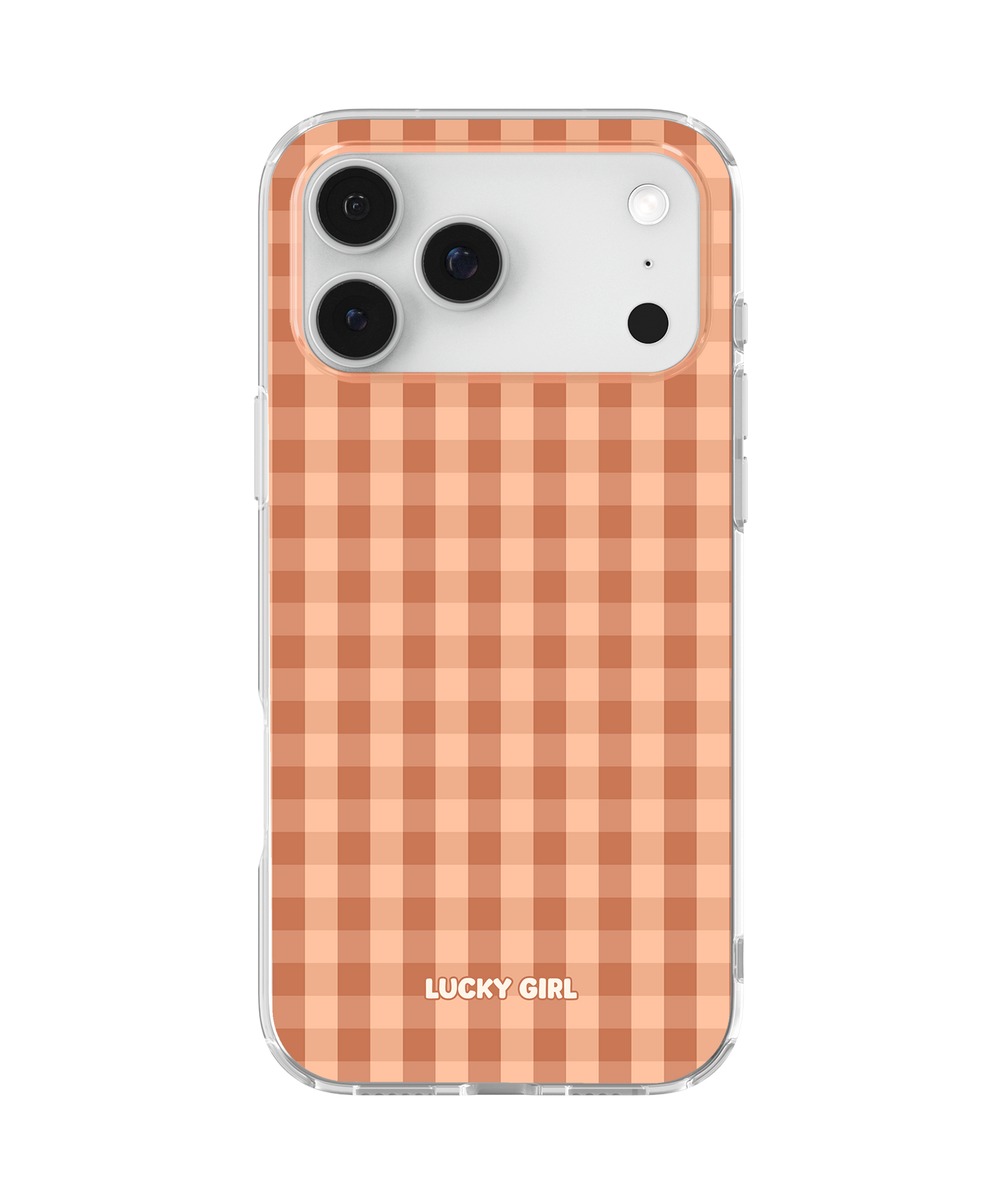 Teddy Gingham Clear Case Insert iPhone 17 Pro Max