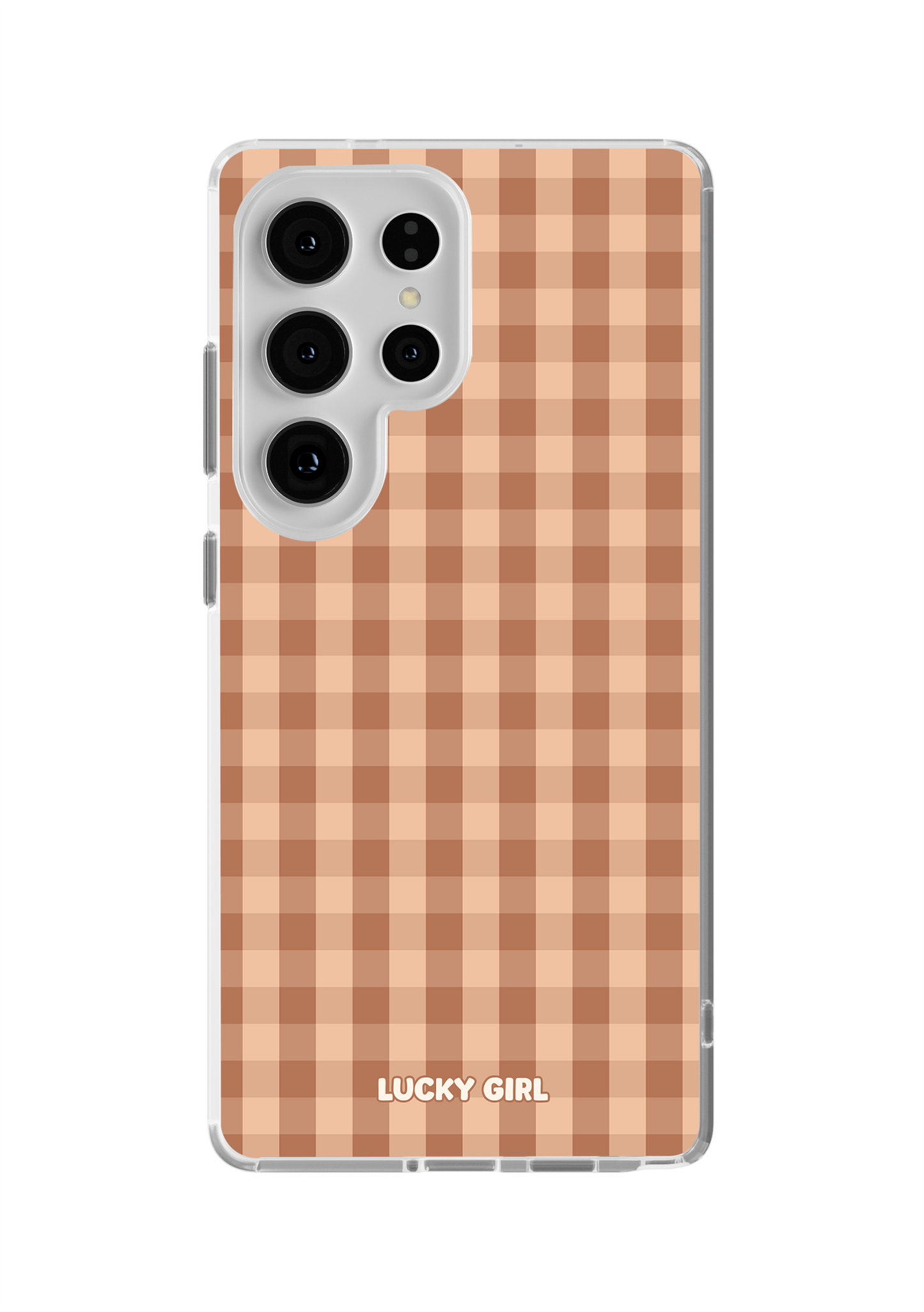 Teddy Gingham Clear Case Insert Galaxy S25 Ultra