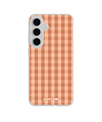 Teddy Gingham Clear Case Insert Galaxy S26 Plus