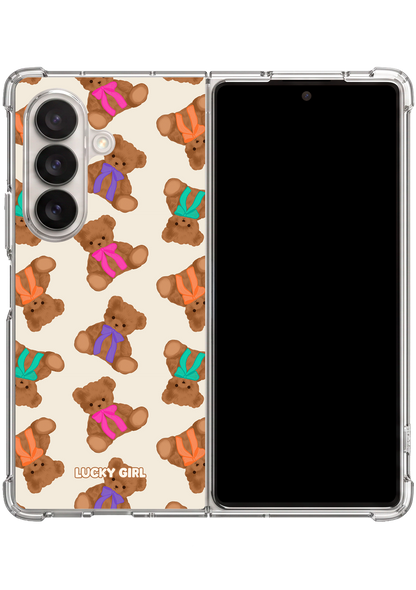 Teddy Ties Clear Case Insert Galaxy Z Fold 7