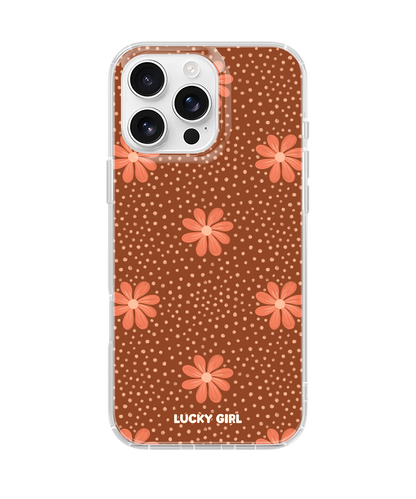 Terracotta Daisy Clear Case Insert iPhone 13 Pro Max