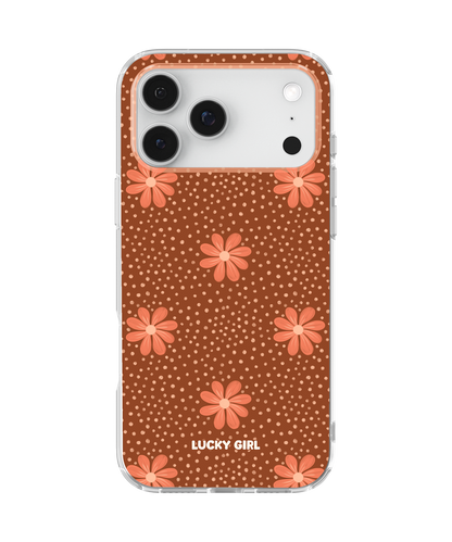 Terracotta Daisy Clear Case Insert iPhone 17 Pro Max