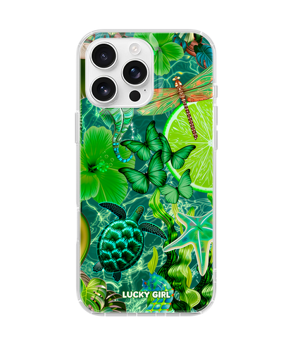 Tropical Jade Clear Case Insert iPhone 16 Pro Max