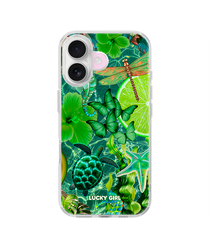 Tropical Jade Clear Case Insert iPhone 17