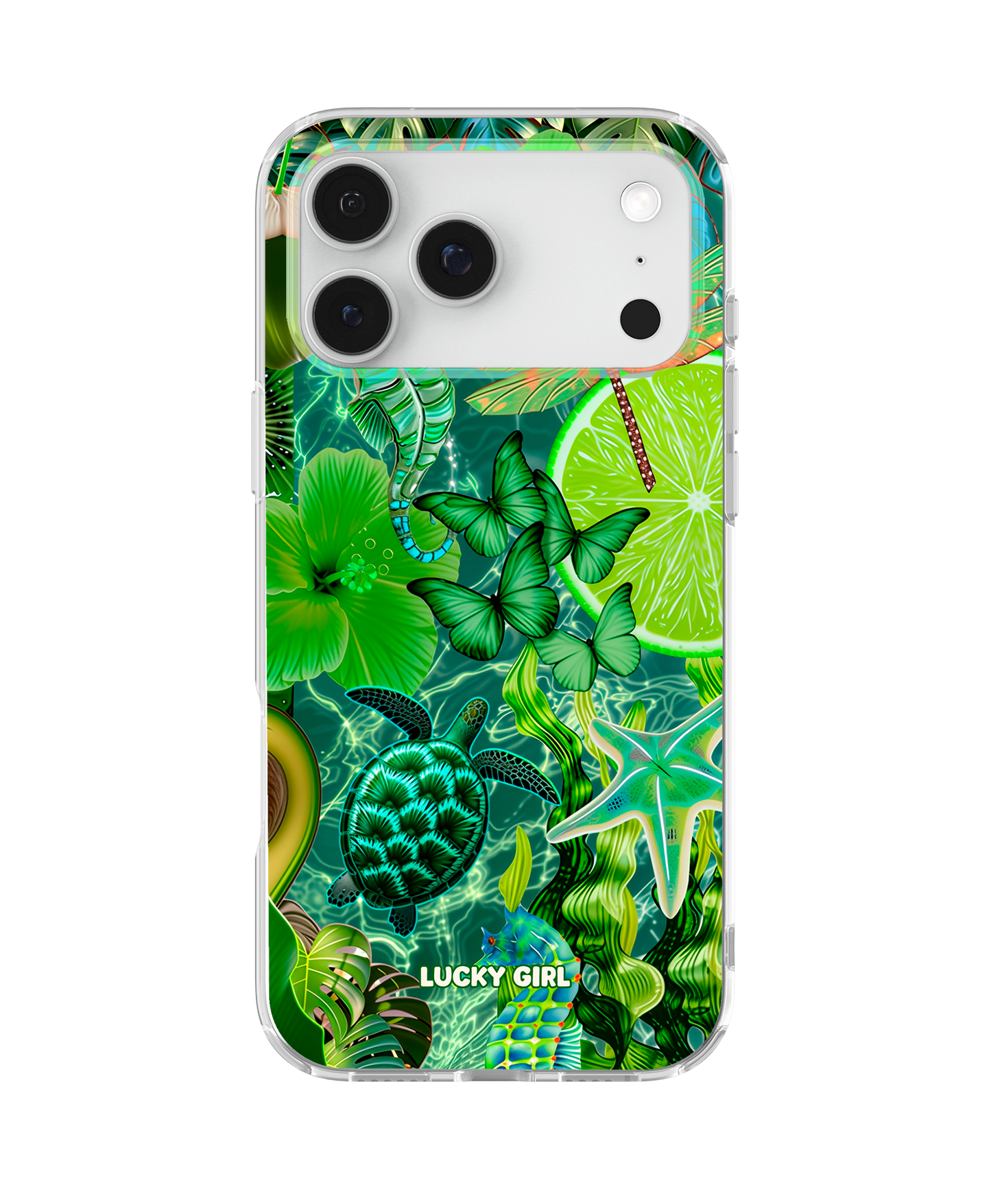 Tropical Jade Clear Case Insert iPhone 17 Pro Max