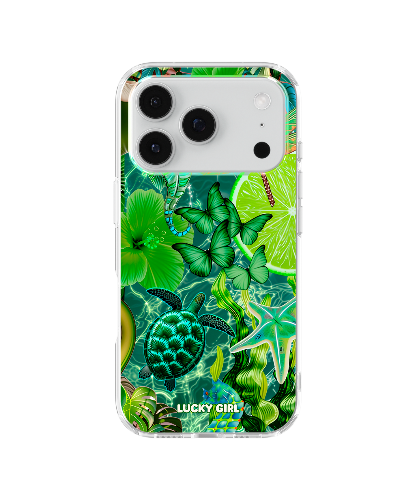 Tropical Jade Clear Case Insert iPhone 17 Pro