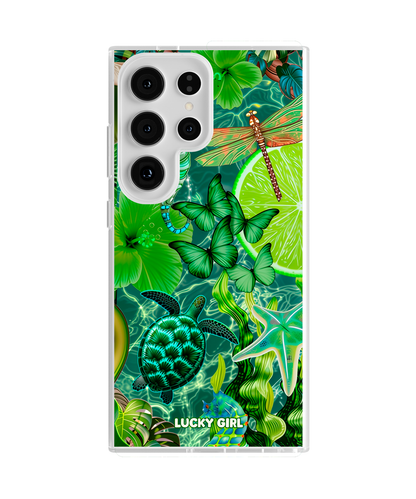 Tropical Jade Clear Case Insert Galaxy S24 Ultra