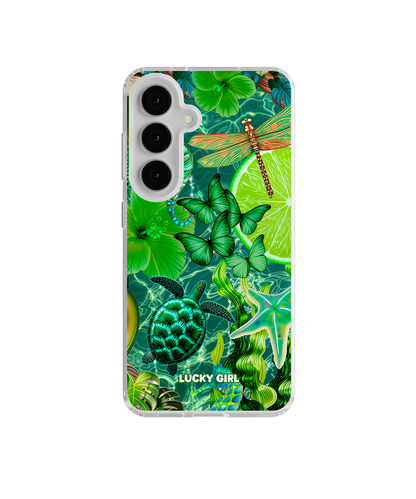 Tropical Jade Clear Case Insert Galaxy S24/S25