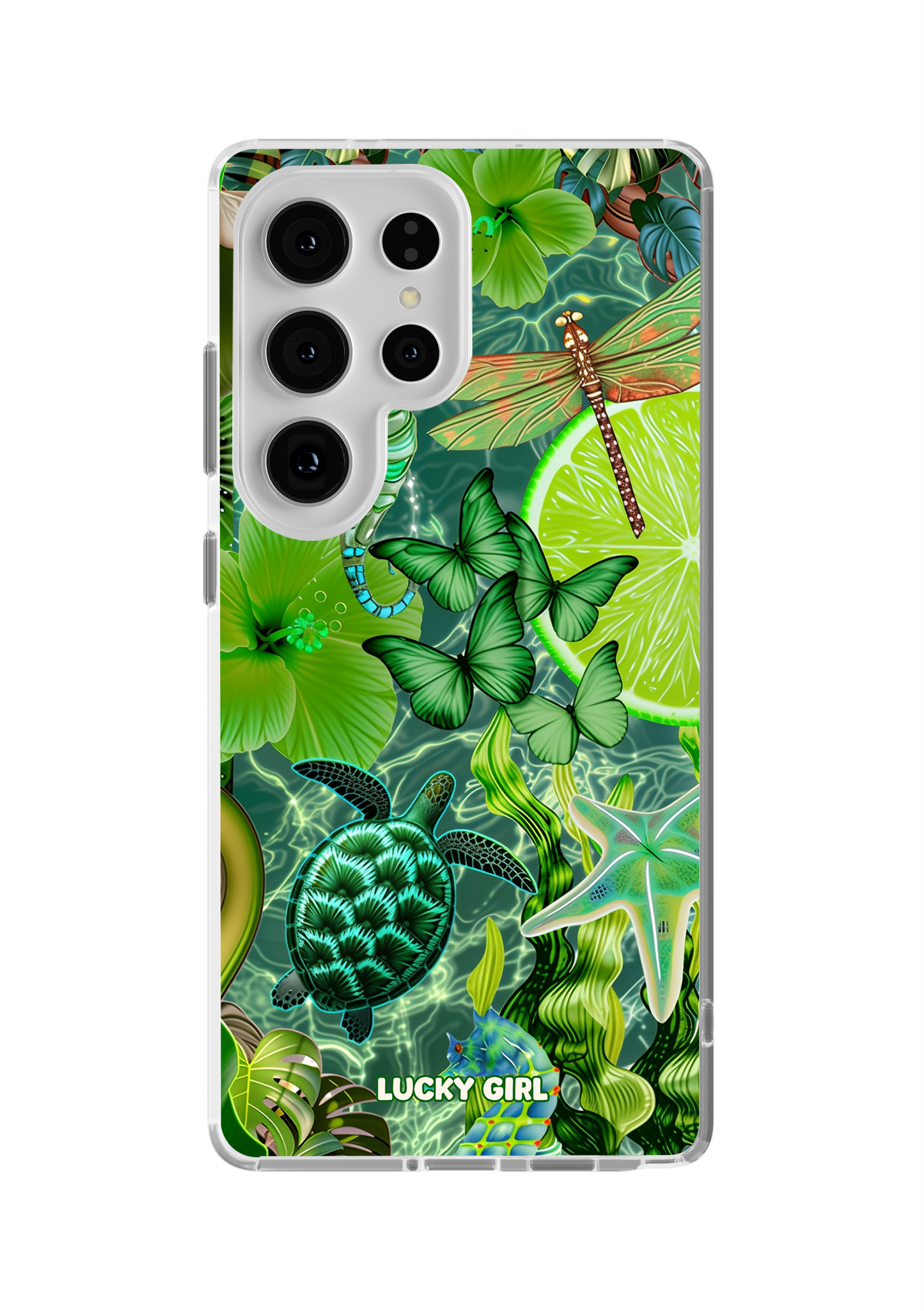 Tropical Jade Clear Case Insert Galaxy S26 Ultra