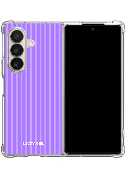 Ube Stripes Clear Case Insert Galaxy Z Fold 7