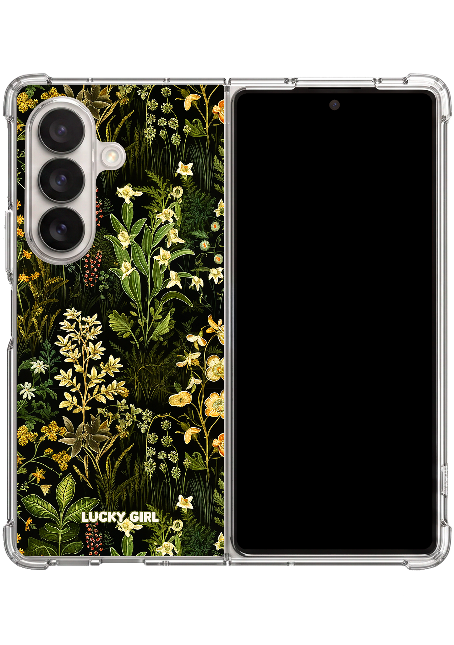 Verdant Grove Clear Case Insert Galaxy Z Fold 7