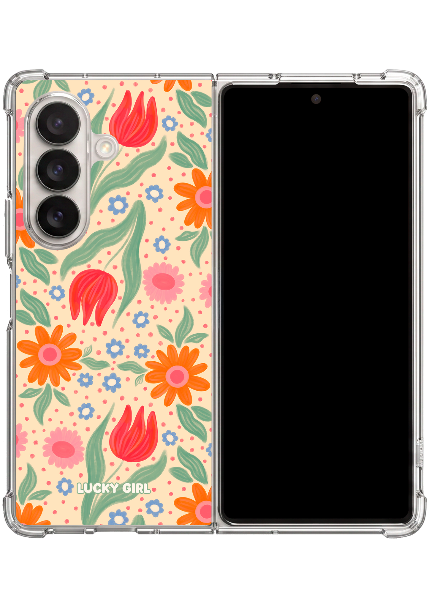 Villa Flora Clear Case Insert Galaxy Z Fold 7