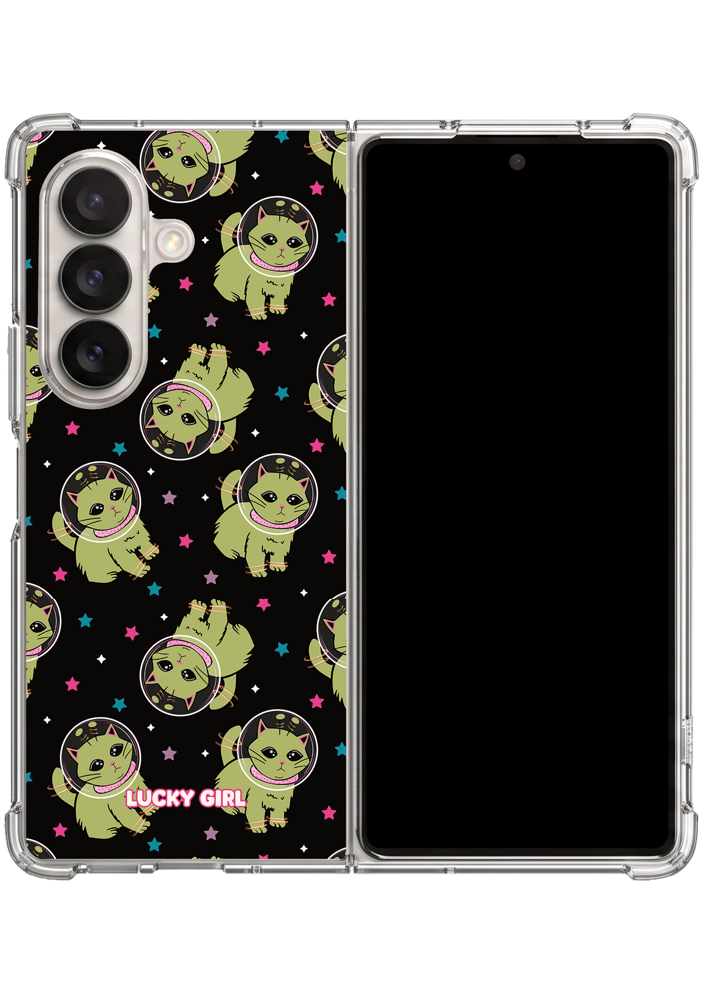 Void Meowter Space Clear Case Insert Galaxy Z Fold 7