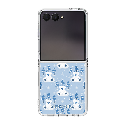 Yeti Teddy Clear Case Insert Galaxy Z Flip 7 / 8