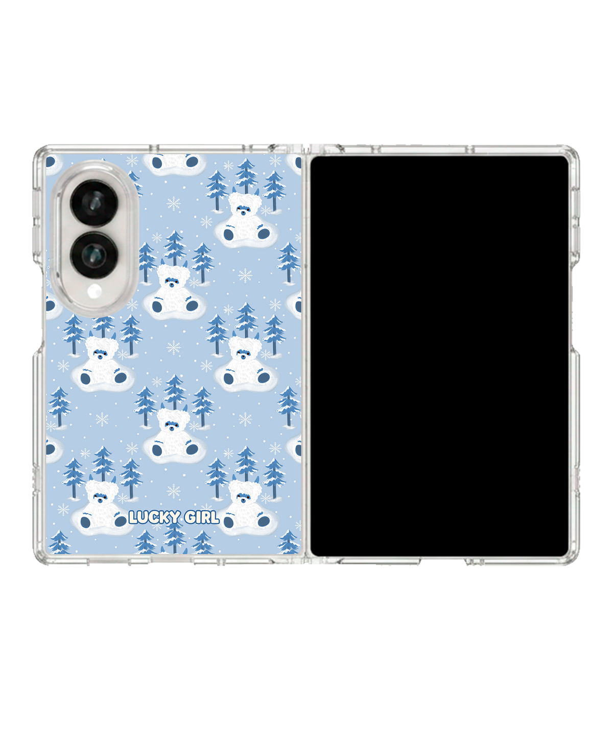 Yeti Teddy Clear Case Insert Galaxy Z Fold 8 (wide)