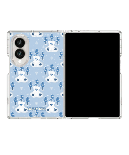 Yeti Teddy Clear Case Insert Galaxy Z Fold 8 (wide)