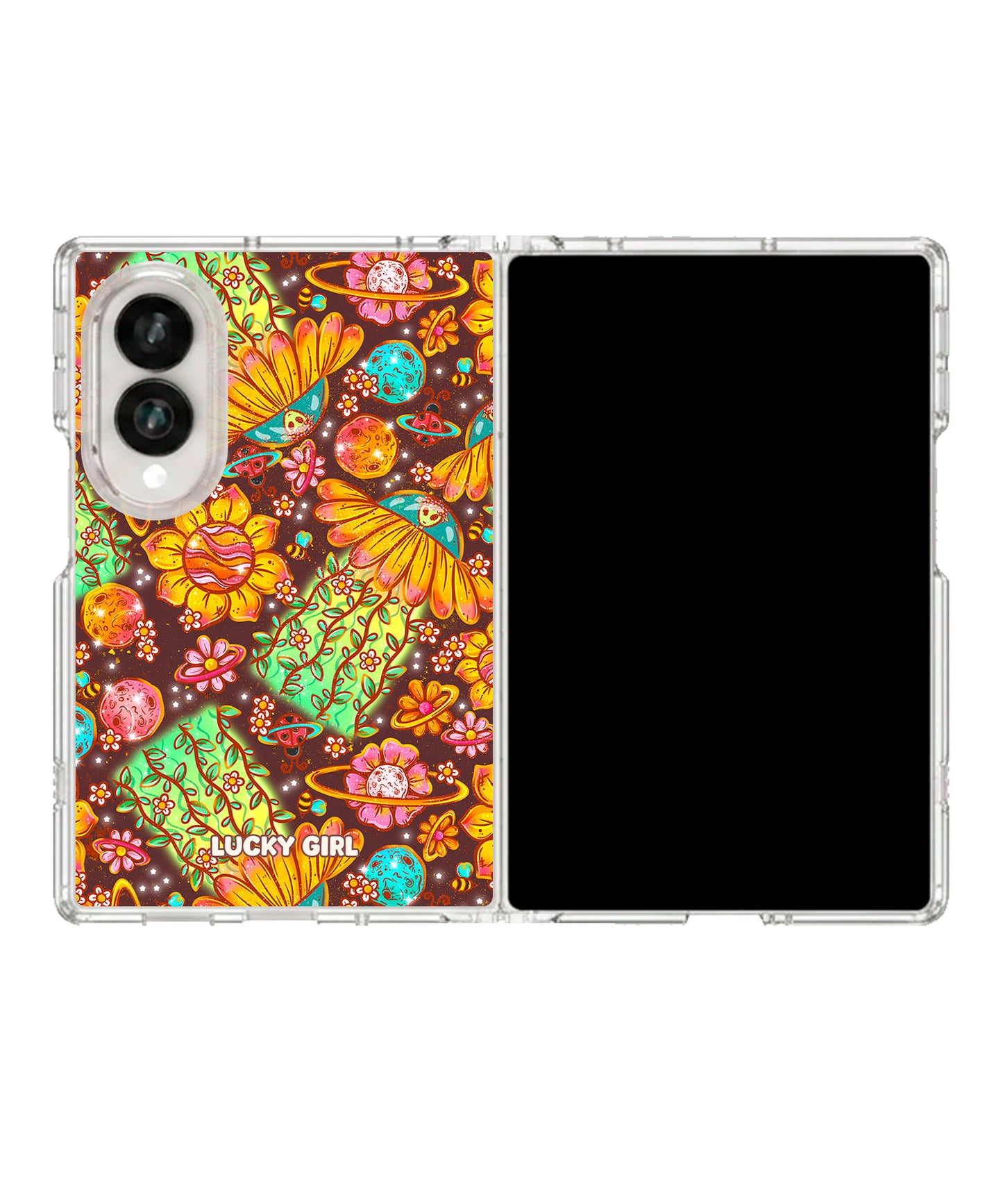 Beam Me Up Blossoms Clear Case Insert Galaxy Z Fold 8 (wide)
