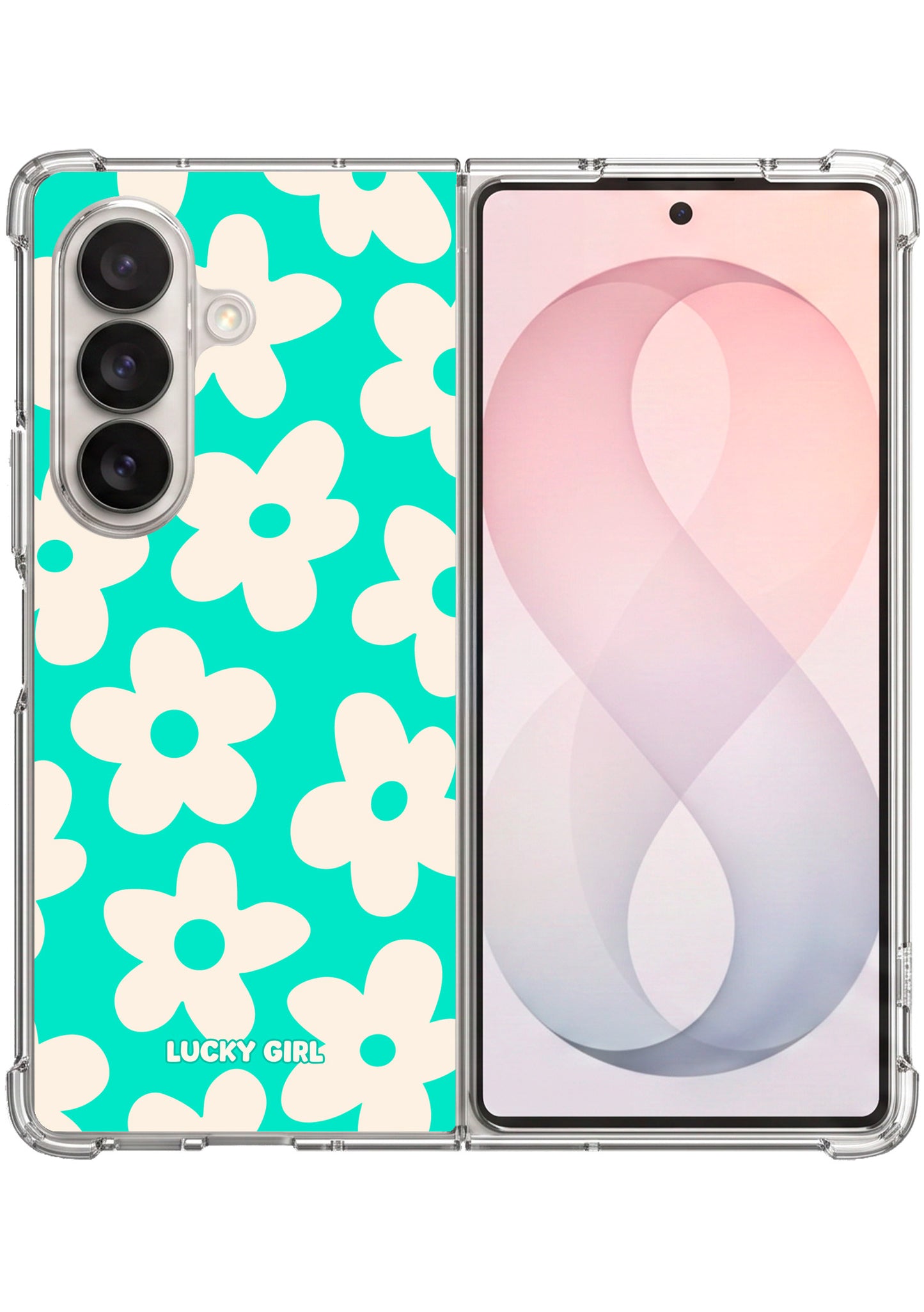 Bermuda Big Blooms Clear Case Insert Galaxy Z Fold 7 / 8 Ultra