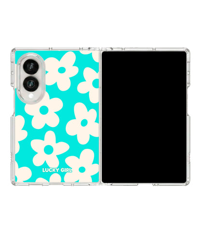 Bermuda Big Blooms Clear Case Insert Galaxy Z Fold 8 (wide)