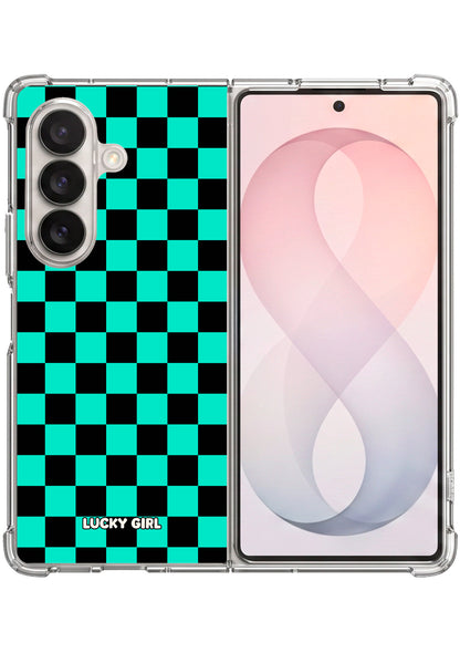 Bermuda Checkers Clear Case Insert Galaxy Z Fold 7 / 8 Ultra