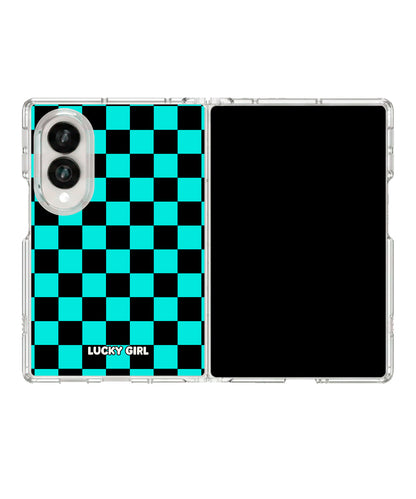 Bermuda Checkers Clear Case Insert Galaxy Z Fold 8 (wide)