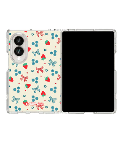 Berries & Bows Clear Case Insert Galaxy Z Fold 8 (wide)