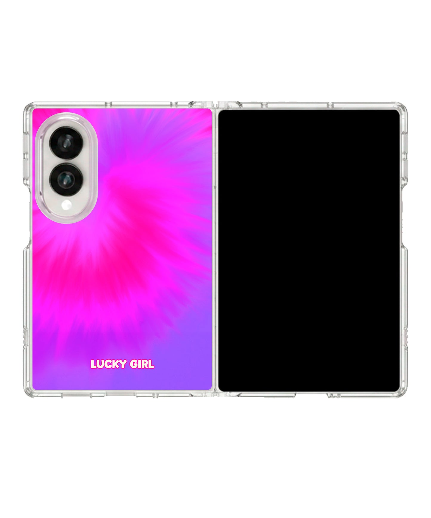 Berry Swirl Clear Case Insert Galaxy Z Fold 8 (wide)