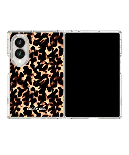 Blonde Tortoise Clear Case Insert Galaxy Z Fold 8 (wide)