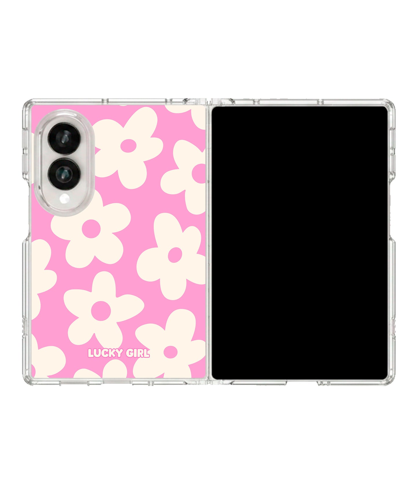 Bubblegum Big Blooms Clear Case Insert Galaxy Z Fold 8 (wide)