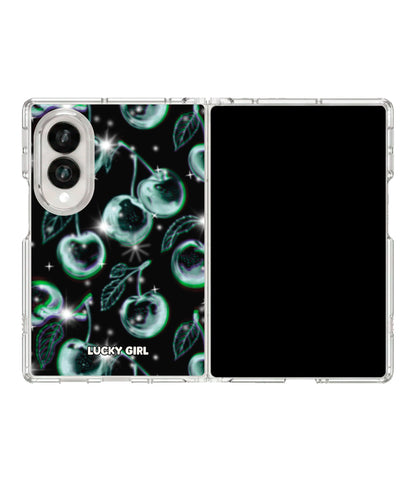 Chrome Cherries Clear Case Insert Galaxy Z Fold 8 (wide)