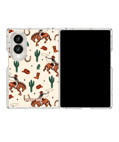 Classic Cowboy Clear Case Insert Galaxy Z Fold 8 (wide)