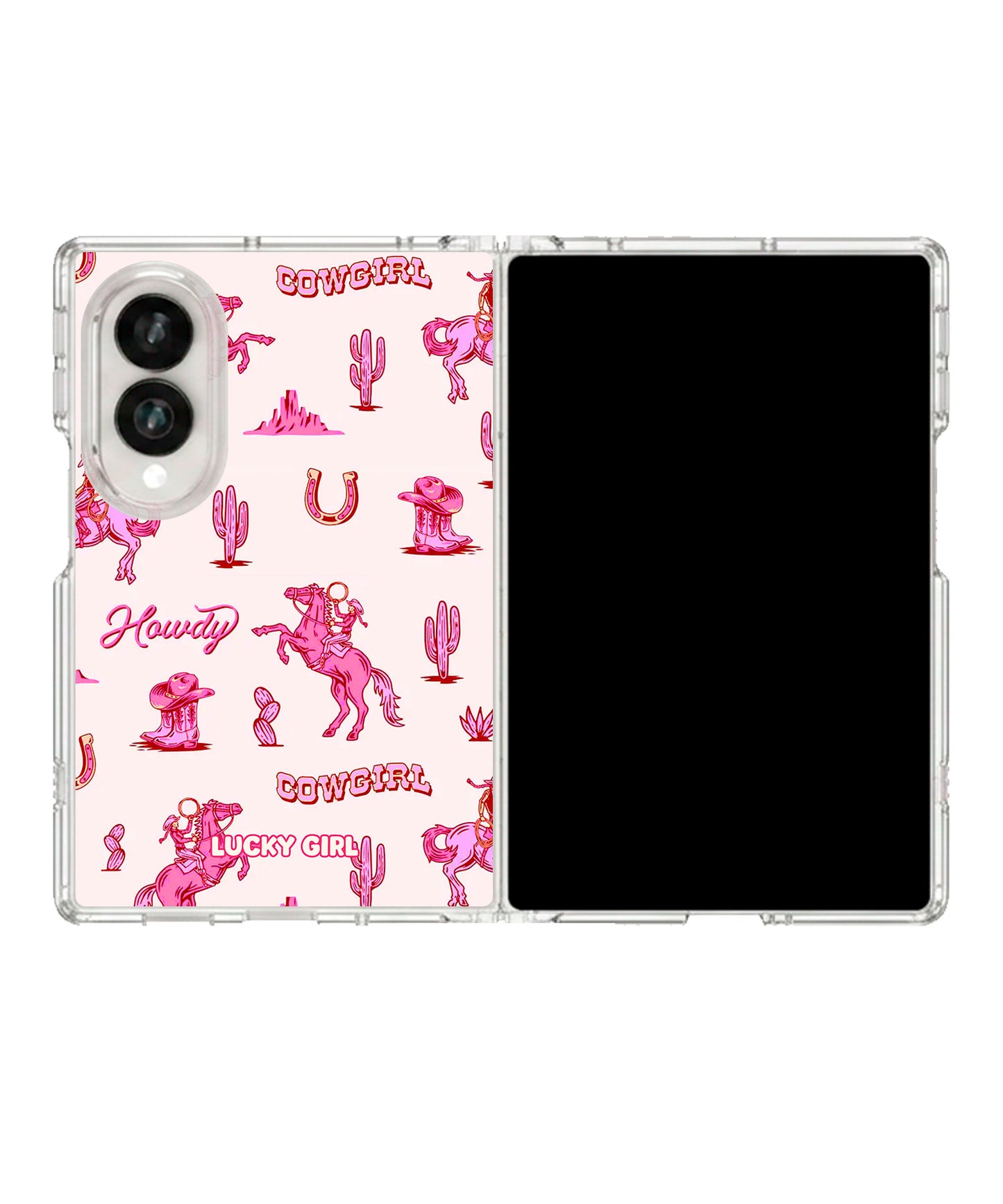 Classic Cowgirl Clear Case Insert Galaxy Z Fold 8 (wide)