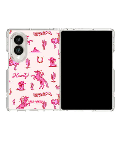 Classic Cowgirl Clear Case Insert Galaxy Z Fold 8 (wide)