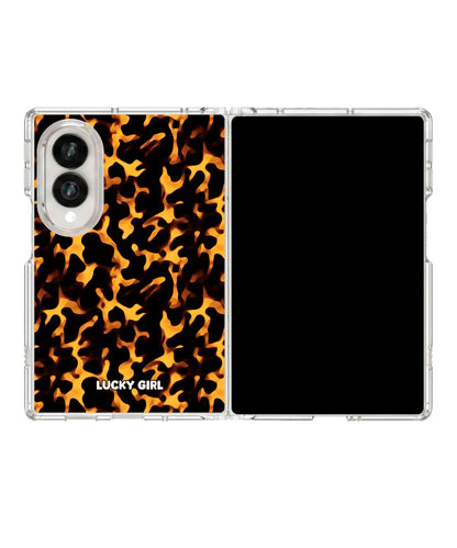 Classic Tortoise Clear Case Insert Galaxy Z Fold 8 (wide)