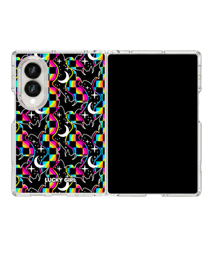 Cosmic Bats Clear Case Insert Galaxy Z Fold 8 (wide)