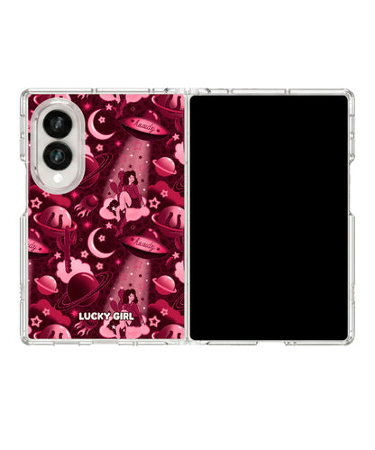 Cosmic Cowgirl Clear Case Insert Galaxy Z Fold 8 (wide)