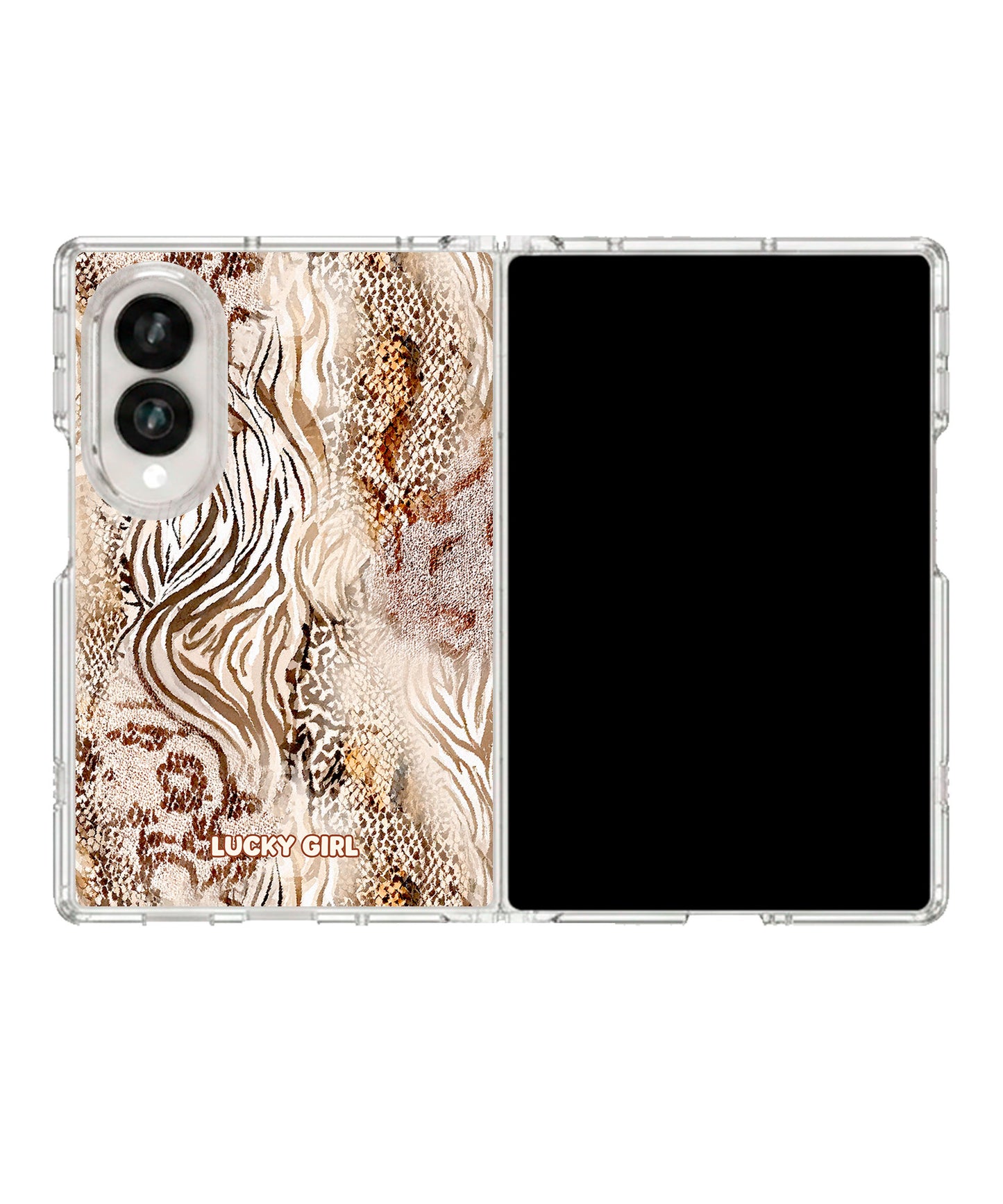 Cream Wild Thing Clear Case Insert Galaxy Z Fold 8 (wide)