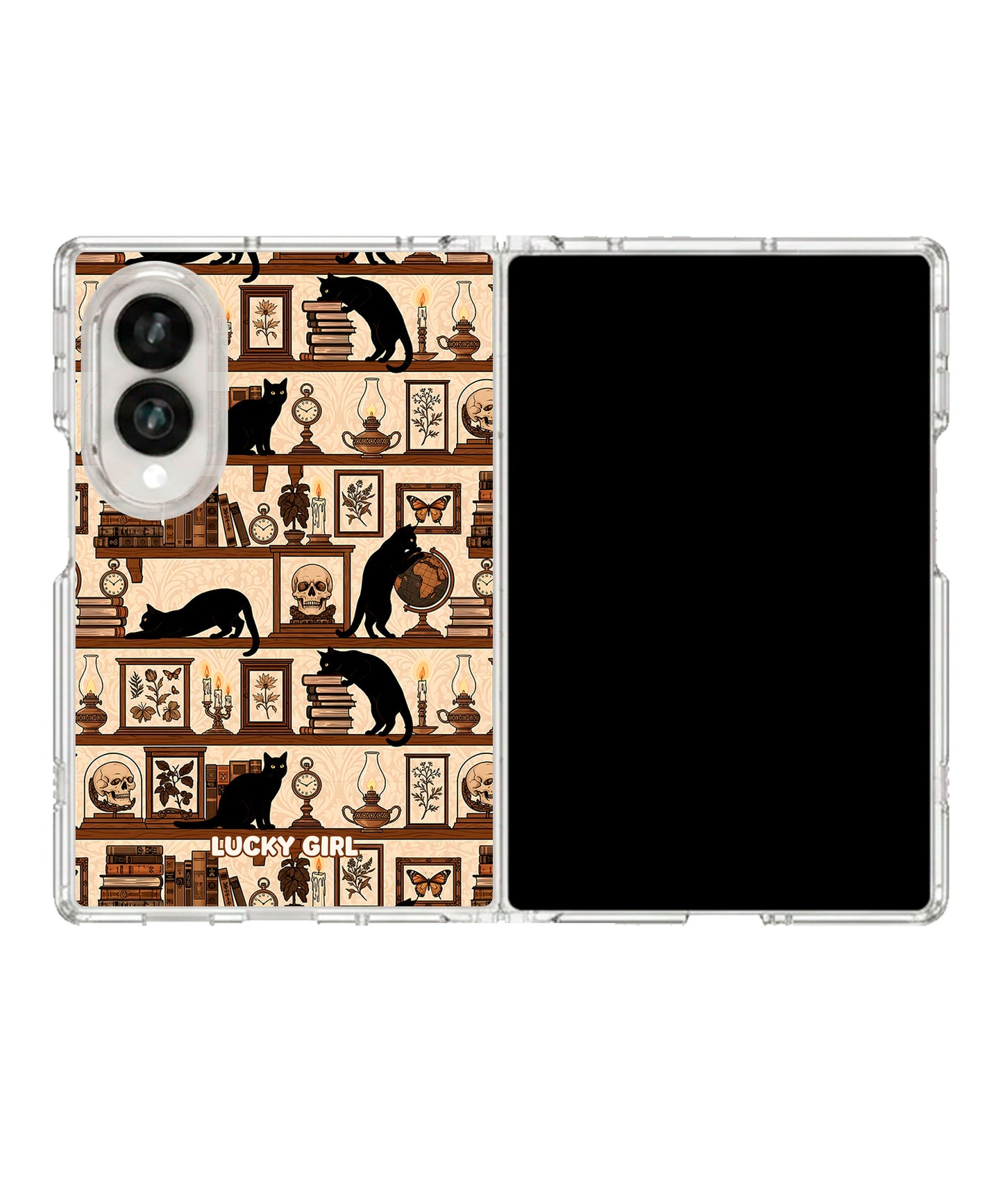 Curios & Kitties Clear Case Insert Galaxy Z Fold 8 (wide)